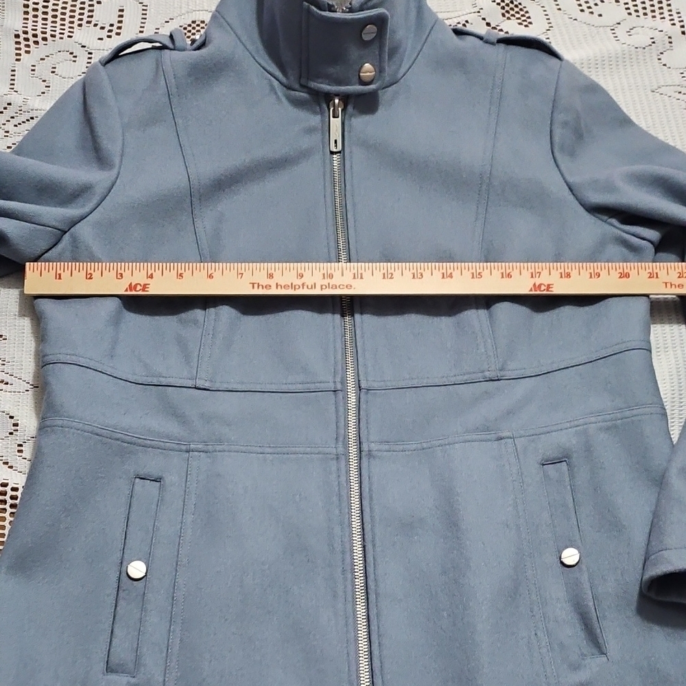 Kenneth Cole New York Blue Pea Coat - Picture 6 of 14